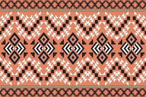 Geometric ethnic tribal vintage seamless pattern. Applied traditional design for background, carpet, wallpaper, clothing, wrapping, Batik, fabric, fashion design. Vector illustration embroidery style.