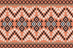 Geometric ethnic tribal vintage seamless pattern. Applied traditional design for background, carpet, wallpaper, clothing, wrapping, Batik, fabric, fashion design. Vector illustration embroidery style.