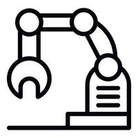 Machine robot icon outline vector. Industry factory vector