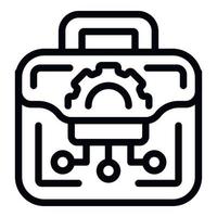 Engineer factory tool icon outline vector. Industry machine vector