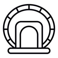 Tourism amphitheater icon outline vector. Ancient work vector
