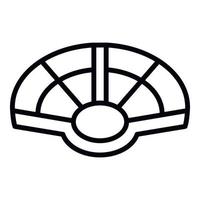 Classroom amphitheater icon outline vector. Ancient building vector
