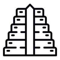 Population growth infographic icon outline vector. Human team vector