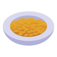 Ayurvedic diet wheat icon isometric vector. Food nutrition vector