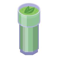 Ayurvedic diet drink icon isometric vector. Medicine food vector