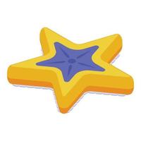 Sea star icon isometric vector. Summer ocean vector