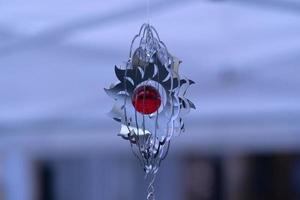 Wind chime with stone photo