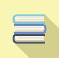 Technical book stack icon flat vector. Data support vector