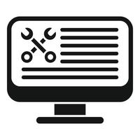 Help online document icon simple vector. Data support vector