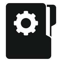 Folder guide icon simple vector. Project book vector