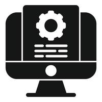 Project document icon simple vector. Data support vector