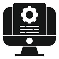 Project document icon simple vector. Data support vector