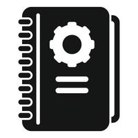 Technical document icon simple vector. Manual paper vector