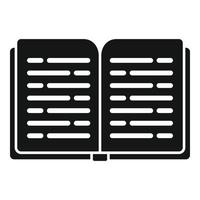 Open book report icon simple vector. Business paper vector