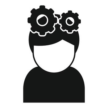 Gear values icon simple vector. Core value vector