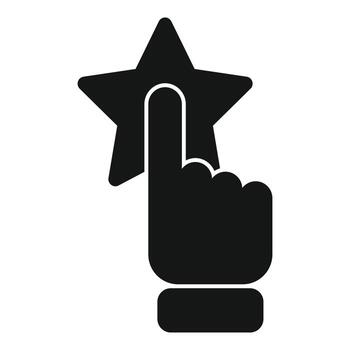 Star core values icon simple vector. Value purpose vector