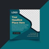 creative social media banner design template vector