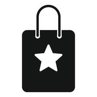 Brand shop bag icon simple vector. Social media vector