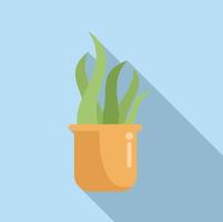 Plant icon flat vector. Indoor home vector