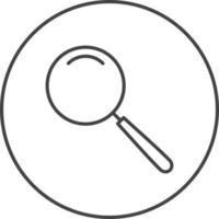 Unique Magnifier Vector Icon