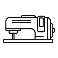 Sewing machine icon outline vector. Cotton plant vector