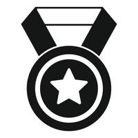 Medal award icon simple vector. Reward winner vector