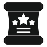 Top ranking icon simple vector. Medal winner vector