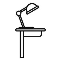 Workspace lamp icon outline vector. Office sit vector