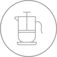 French Press Vector Icon