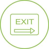 Unique Exit Vector Icon