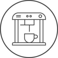 icono de vector de máquina de café único