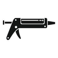 Industry silicone caulk gun icon simple vector. Glue tube vector