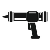 Caulk gun tube icon simple vector. Adhesive glue vector