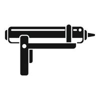 Sealant silicone caulk gun icon simple vector. Glue tube vector