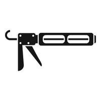 Glue gun icon simple vector. Silicone tube vector