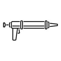 Applicator silicone caulk gun icon outline vector. Adhesive sealant vector