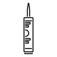 Silicon tube icon outline vector. Silicon glue vector