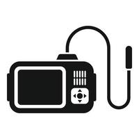 Endoscope cable icon simple vector. Medical organ vector