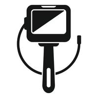 Hospital endoscope icon simple vector. Medical camera vector