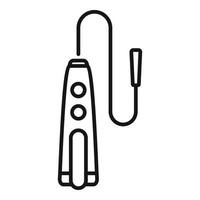 Endoscope inspection icon outline vector. Medical examination vector