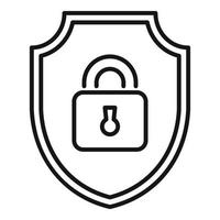 Best SSL certificate icon outline vector. Secure data vector