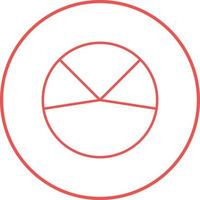 Pie Chart Analysis Vector Icon