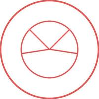 icono de vector de análisis de gráfico circular