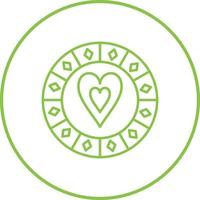 Heart Chip Vector Icon