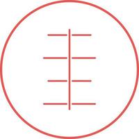 Unique Center Align Vector Icon