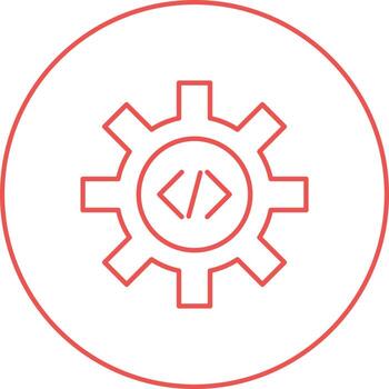 Unique Code Optimization Vector Icon