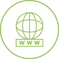 Unique World Wide Web Vector Icon