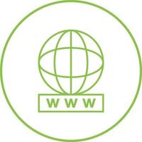 Unique World Wide Web Vector Icon