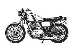 Motorcycle vector illustration. Motorcycle isolated on a white background.