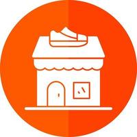 diseño de icono de vector de tienda de zapatos